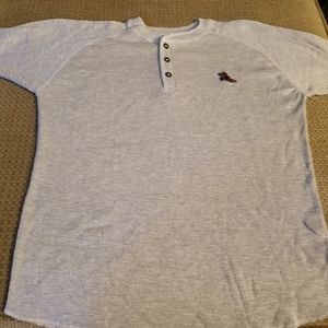 Boys light grey Henley long sleeve shirt